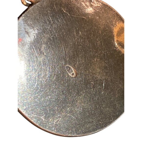 Hammered Silver Tone 925 Dangle Earrings With Fish Hook Closure - Picture 7 of 9